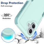 غطاء هاتف 2 في 1 من PC + TPU، لهواتف iPhone 16، iPhone 15 Pro Max، iPhone 15 Pro، iPhone 15 Plus، iPhone 15، iPhone SE 2022 / 2020 / 8 / 7 / 6، iPhone X / XS، iPhone XR