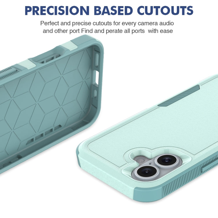غطاء هاتف 2 في 1 من PC + TPU، لهواتف iPhone 16، iPhone 15 Pro Max، iPhone 15 Pro، iPhone 15 Plus، iPhone 15، iPhone SE 2022 / 2020 / 8 / 7 / 6، iPhone X / XS، iPhone XR