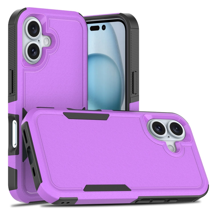 غطاء هاتف 2 في 1 من PC + TPU، لهواتف iPhone 16، iPhone 15 Pro Max، iPhone 15 Pro، iPhone 15 Plus، iPhone 15، iPhone SE 2022 / 2020 / 8 / 7 / 6، iPhone X / XS، iPhone XR