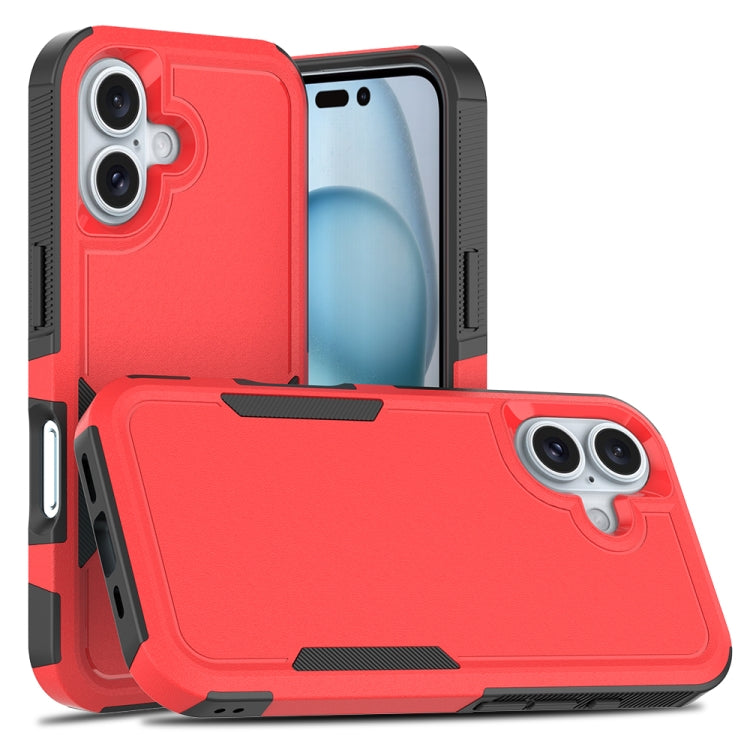 غطاء هاتف 2 في 1 من PC + TPU، لهواتف iPhone 16، iPhone 15 Pro Max، iPhone 15 Pro، iPhone 15 Plus، iPhone 15، iPhone SE 2022 / 2020 / 8 / 7 / 6، iPhone X / XS، iPhone XR