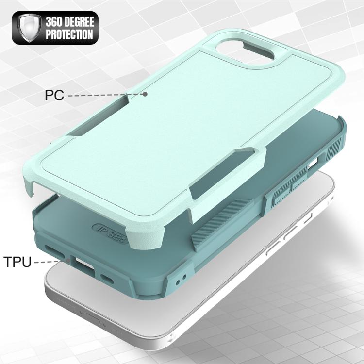 غطاء هاتف 2 في 1 من PC + TPU، لهواتف iPhone 17e / 16e، iPhone 17 Pro Max، iPhone 17 Pro، iPhone 17، iPhone Air، iPhone 16 Pro Max، iPhone 16 Pro، iPhone 16 Plus