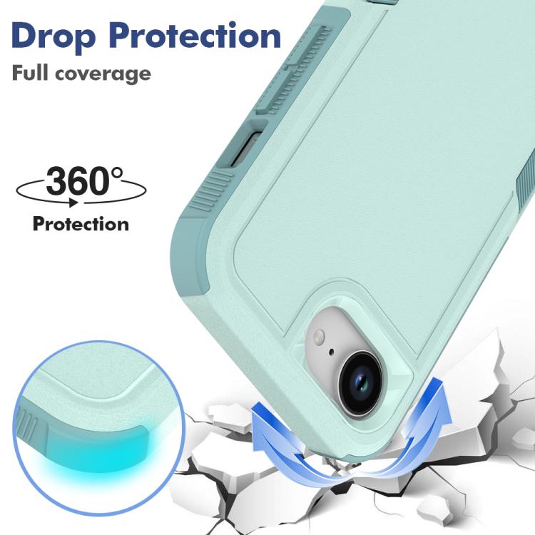 غطاء هاتف 2 في 1 من PC + TPU، لهواتف iPhone 17e / 16e، iPhone 17 Pro Max، iPhone 17 Pro، iPhone 17، iPhone Air، iPhone 16 Pro Max، iPhone 16 Pro، iPhone 16 Plus