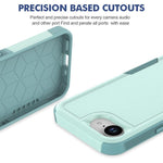 غطاء هاتف 2 في 1 من PC + TPU، لهواتف iPhone 17e / 16e، iPhone 17 Pro Max، iPhone 17 Pro، iPhone 17، iPhone Air، iPhone 16 Pro Max، iPhone 16 Pro، iPhone 16 Plus