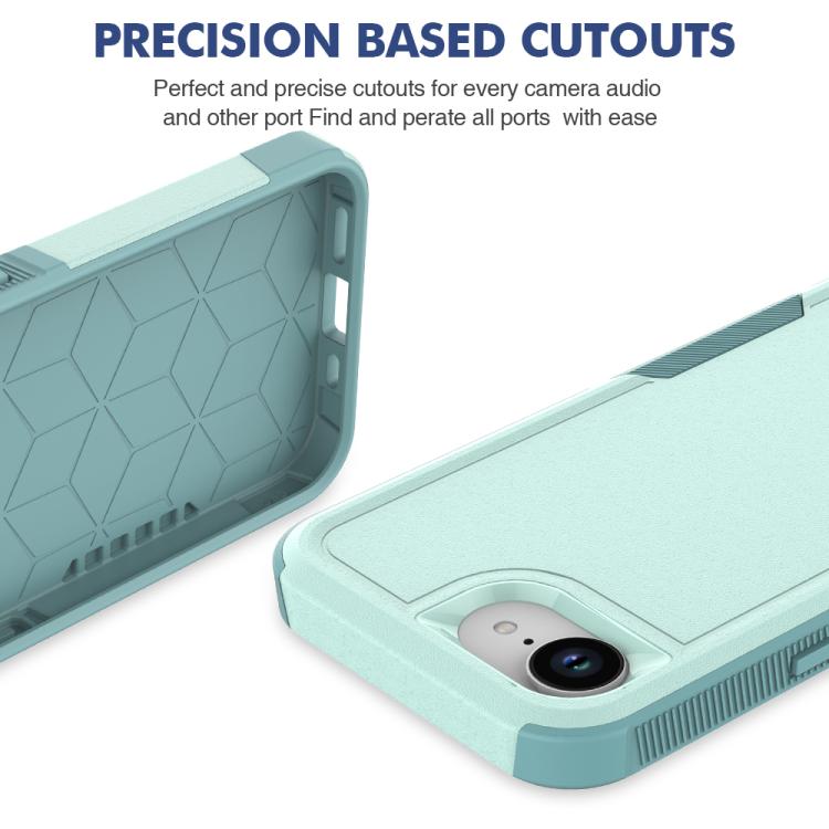 غطاء هاتف 2 في 1 من PC + TPU، لهواتف iPhone 17e / 16e، iPhone 17 Pro Max، iPhone 17 Pro، iPhone 17، iPhone Air، iPhone 16 Pro Max، iPhone 16 Pro، iPhone 16 Plus
