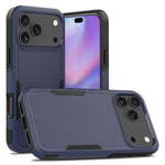 غطاء هاتف 2 في 1 من PC + TPU، لهواتف iPhone 17e / 16e، iPhone 17 Pro Max، iPhone 17 Pro، iPhone 17، iPhone Air، iPhone 16 Pro Max، iPhone 16 Pro، iPhone 16 Plus