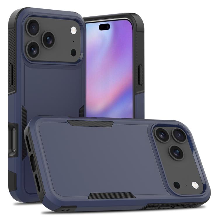 غطاء هاتف 2 في 1 من PC + TPU، لهواتف iPhone 17e / 16e، iPhone 17 Pro Max، iPhone 17 Pro، iPhone 17، iPhone Air، iPhone 16 Pro Max، iPhone 16 Pro، iPhone 16 Plus