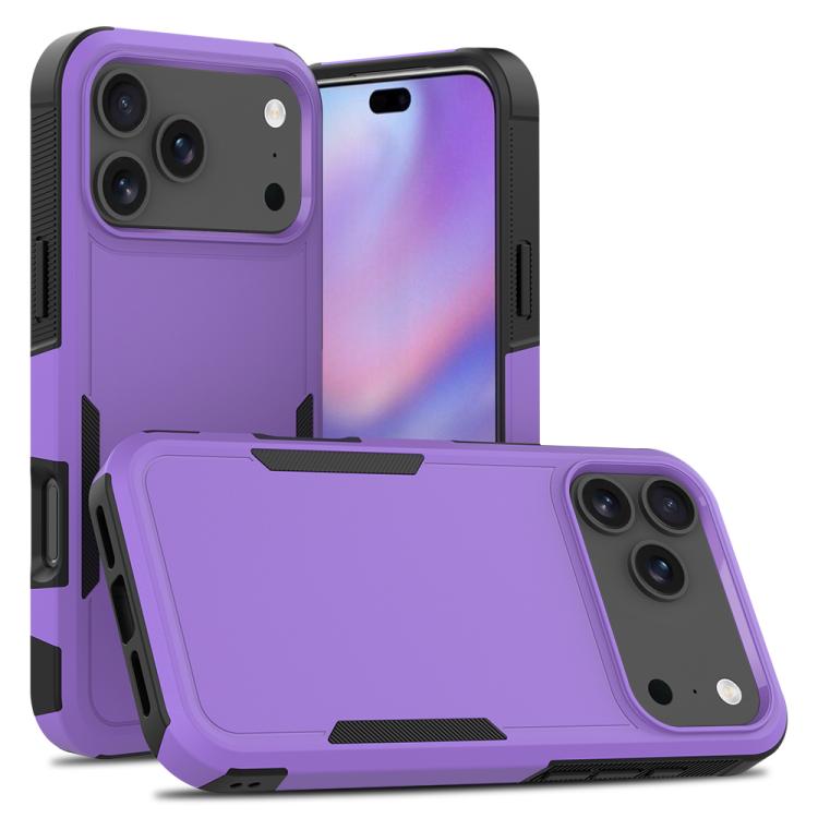 غطاء هاتف 2 في 1 من PC + TPU، لهواتف iPhone 17e / 16e، iPhone 17 Pro Max، iPhone 17 Pro، iPhone 17، iPhone Air، iPhone 16 Pro Max، iPhone 16 Pro، iPhone 16 Plus