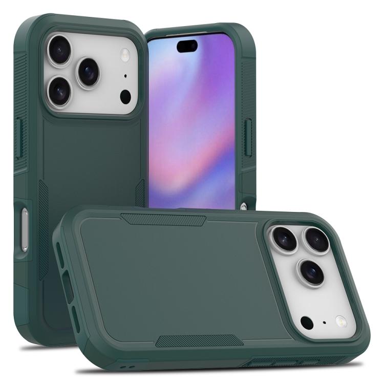غطاء هاتف 2 في 1 من PC + TPU، لهواتف iPhone 17e / 16e، iPhone 17 Pro Max، iPhone 17 Pro، iPhone 17، iPhone Air، iPhone 16 Pro Max، iPhone 16 Pro، iPhone 16 Plus