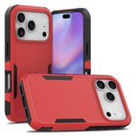 غطاء هاتف 2 في 1 من PC + TPU، لهواتف iPhone 17e / 16e، iPhone 17 Pro Max، iPhone 17 Pro، iPhone 17، iPhone Air، iPhone 16 Pro Max، iPhone 16 Pro، iPhone 16 Plus