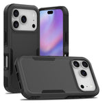 غطاء هاتف 2 في 1 من PC + TPU، لهواتف iPhone 17e / 16e، iPhone 17 Pro Max، iPhone 17 Pro، iPhone 17، iPhone Air، iPhone 16 Pro Max، iPhone 16 Pro، iPhone 16 Plus
