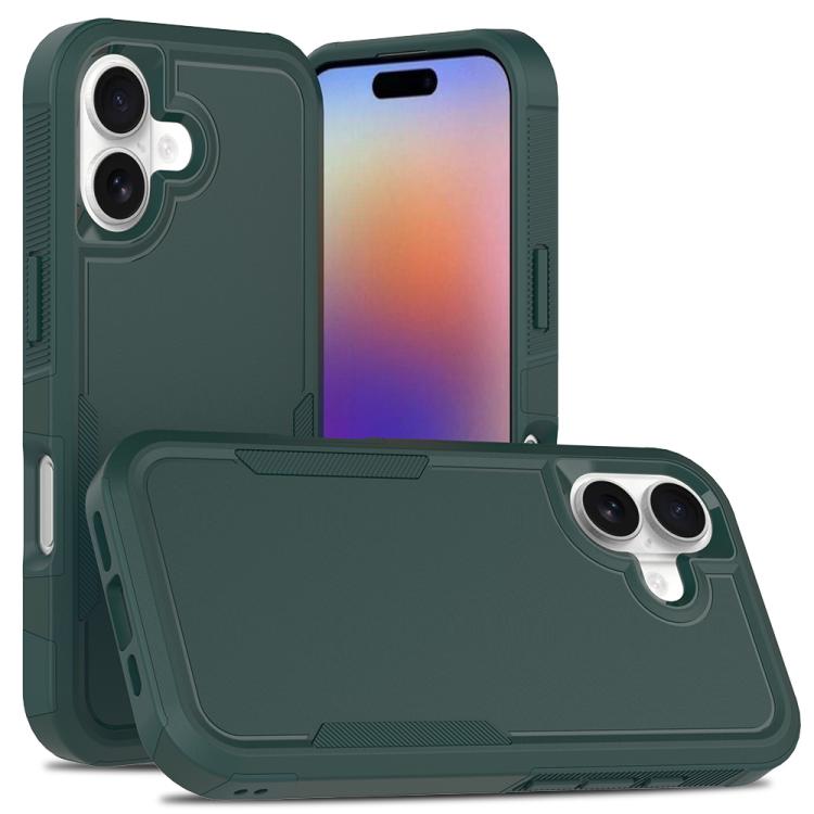 غطاء هاتف 2 في 1 من PC + TPU، لهواتف iPhone 17e / 16e، iPhone 17 Pro Max، iPhone 17 Pro، iPhone 17، iPhone Air، iPhone 16 Pro Max، iPhone 16 Pro، iPhone 16 Plus