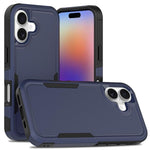 غطاء هاتف 2 في 1 من PC + TPU، لهواتف iPhone 17e / 16e، iPhone 17 Pro Max، iPhone 17 Pro، iPhone 17، iPhone Air، iPhone 16 Pro Max، iPhone 16 Pro، iPhone 16 Plus