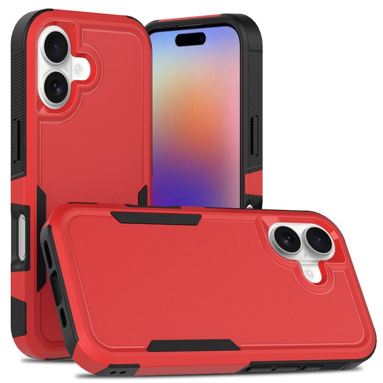غطاء هاتف 2 في 1 من PC + TPU، لهواتف iPhone 17e / 16e، iPhone 17 Pro Max، iPhone 17 Pro، iPhone 17، iPhone Air، iPhone 16 Pro Max، iPhone 16 Pro، iPhone 16 Plus