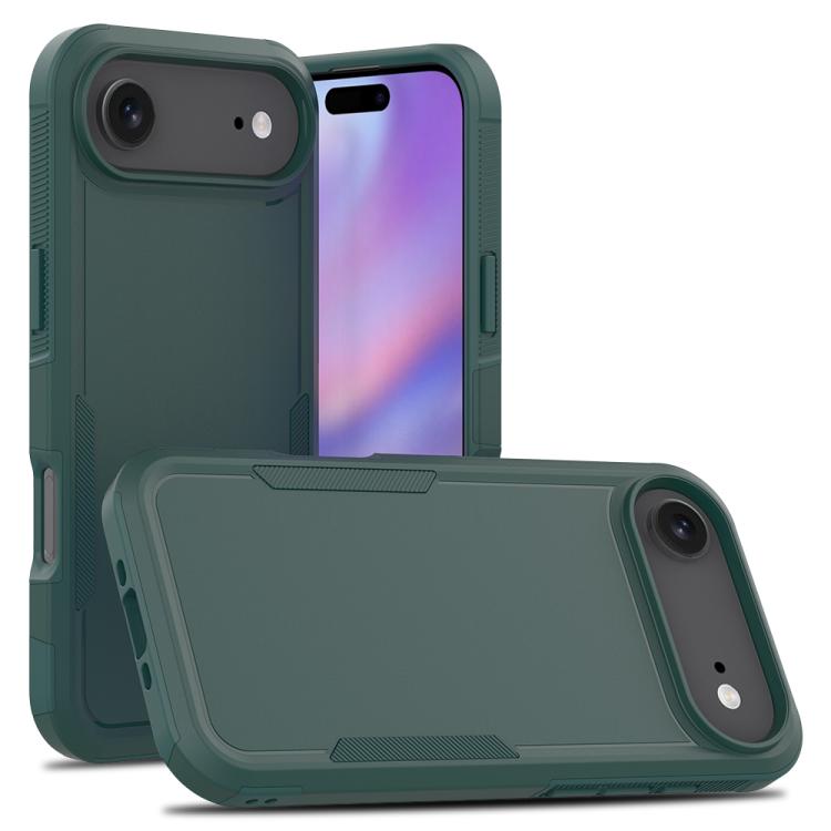 غطاء هاتف 2 في 1 من PC + TPU، لهواتف iPhone 17e / 16e، iPhone 17 Pro Max، iPhone 17 Pro، iPhone 17، iPhone Air، iPhone 16 Pro Max، iPhone 16 Pro، iPhone 16 Plus