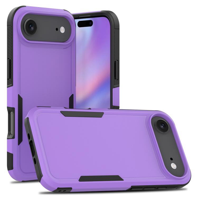 غطاء هاتف 2 في 1 من PC + TPU، لهواتف iPhone 17e / 16e، iPhone 17 Pro Max، iPhone 17 Pro، iPhone 17، iPhone Air، iPhone 16 Pro Max، iPhone 16 Pro، iPhone 16 Plus