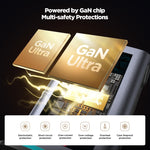 شاحن متعدد المنافذ JOYROOM JR-TCM02 6 في 1 بقوة 65 واط GaN مع 4 منافذ USB-C و2 USB-A، قابس أوروبي، قابس بريطاني