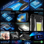 Unihertz Tank 3 Pro 5G / 8849، جهاز عرض، كاميرا 200 ميجابكسل، رؤية ليلية، بطارية 23800mAh، شاشة 6.79 بوصة أندرويد 13 معالج Dimensity 8200 ثماني النواة، الشبكة: 5G، 16GB+512GB