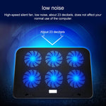حامل تبريد صامت بست مراوح لابتوب ICE COOREL مع قاعدة تحكم سرعة، النمط: الإصدار المميز، الإصدار المميز (عاجي)، الإصدار المميز (أحمر لامع)، الإصدار المميز (بودرة ساحرة)، الإصدار المميز (أسود)
