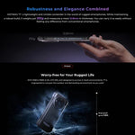 HOTWAV T7 هاتف متين، بطارية 6280mAh، شاشة 6.52 بوصة أندرويد 13 معالج MT8788 ثماني النواة، الشبكة: 4G، OTG، 4GB+128GB