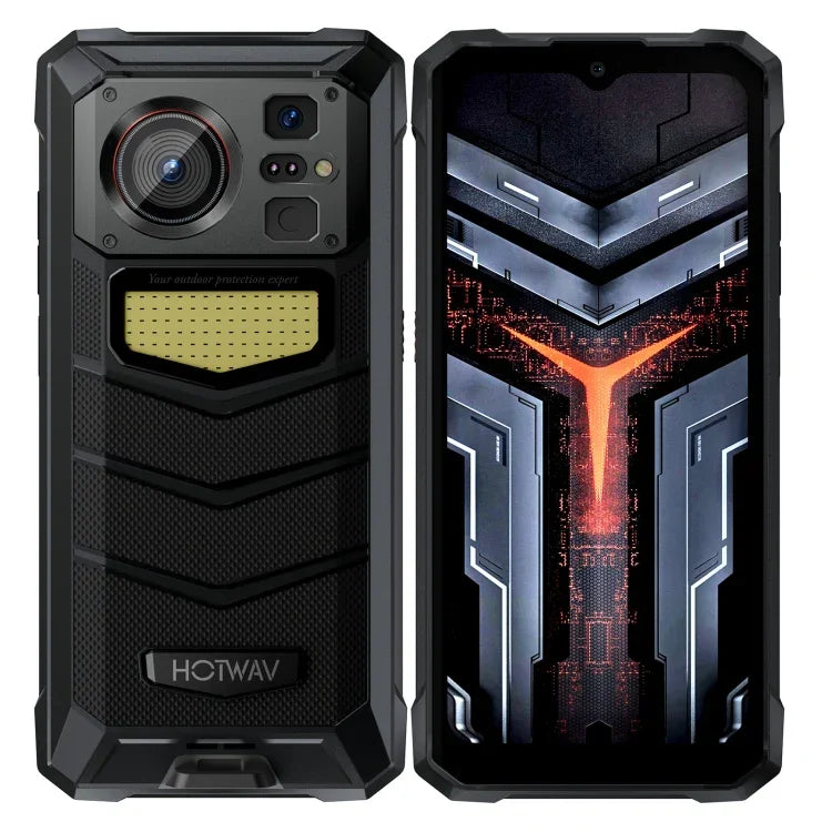 HOTWAV W11 هاتف متين، رؤية ليلية، بطارية 20800mAh، شاشة 6.6 بوصة أندرويد 13 معالج MT8788 ثماني النواة، الشبكة: 4G، OTG، تسجيل المكالمات، 6GB+256GB