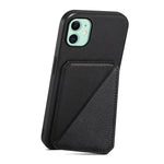 غطاء هاتف بحامل بطاقتين بنقشة جلد عجل D04، لهواتف iPhone 11، iPhone 11 Pro، iPhone X / XS، iPhone XR، iPhone XS Max، iPhone 7 Plus / 8 Plus