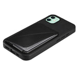 غطاء هاتف بحامل بطاقتين بنقشة جلد عجل D04، لهواتف iPhone 11، iPhone 11 Pro، iPhone X / XS، iPhone XR، iPhone XS Max، iPhone 7 Plus / 8 Plus