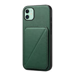 غطاء هاتف بحامل بطاقتين بنقشة جلد عجل D04، لهواتف iPhone 11، iPhone 11 Pro، iPhone X / XS، iPhone XR، iPhone XS Max، iPhone 7 Plus / 8 Plus
