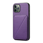 غطاء هاتف بحامل بطاقتين بنقشة جلد عجل D04، لهواتف iPhone 11، iPhone 11 Pro، iPhone X / XS، iPhone XR، iPhone XS Max، iPhone 7 Plus / 8 Plus