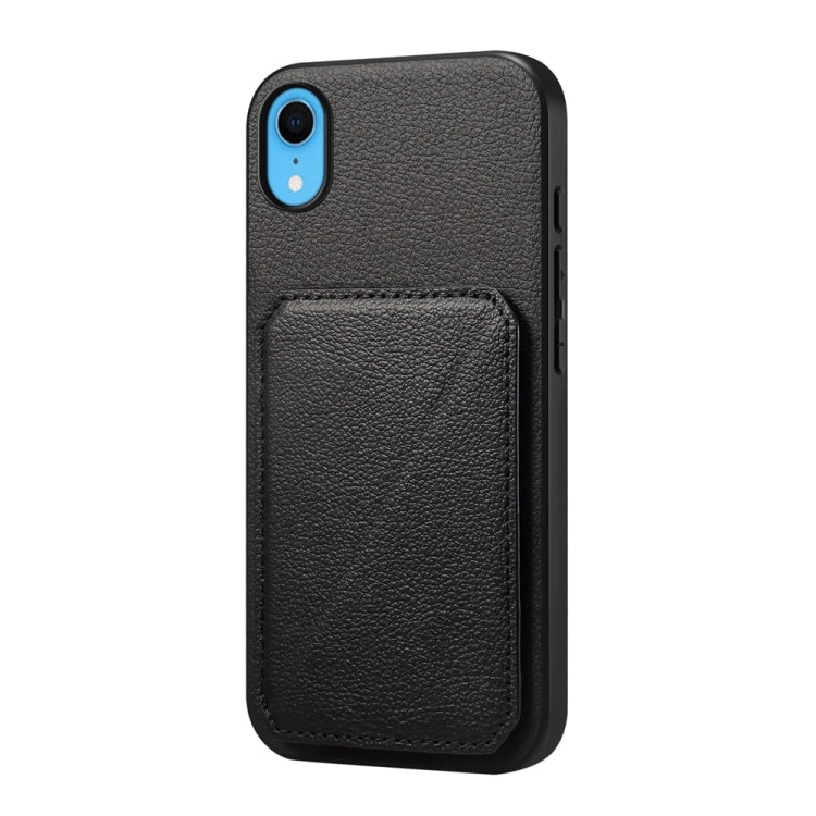 غطاء هاتف بحامل بطاقتين بنقشة جلد عجل D04، لهواتف iPhone 11، iPhone 11 Pro، iPhone X / XS، iPhone XR، iPhone XS Max، iPhone 7 Plus / 8 Plus