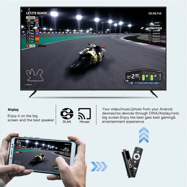 LEMFO DQ10 معالج Allwinner H618 رباعي النواة ARM Cortex A53 جهاز تلفاز أندرويد بدقة 8K، 2GB+16GB