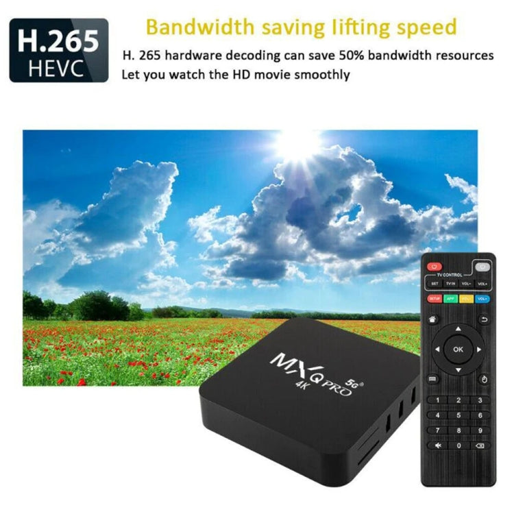 MXQ Pro RK3228A صندوق تلفاز شبكي رباعي النواة بدقة 4K HD، 2GB+16GB