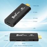جهاز تلفاز أندرويد TV Stick TV98 Rockchip 3228A رباعي النواة بدقة 4K HD وبلوتوث، Rockchip 3228A 4K، 4GB+32GB، 2GB+16GB