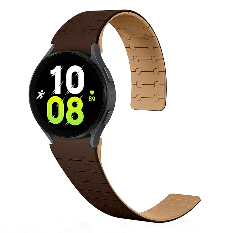 سوار ساعة سيليكون مغناطيسي بحلقة بلونين، لساعات سامسونج جالاكسي 6 / 5 / 4