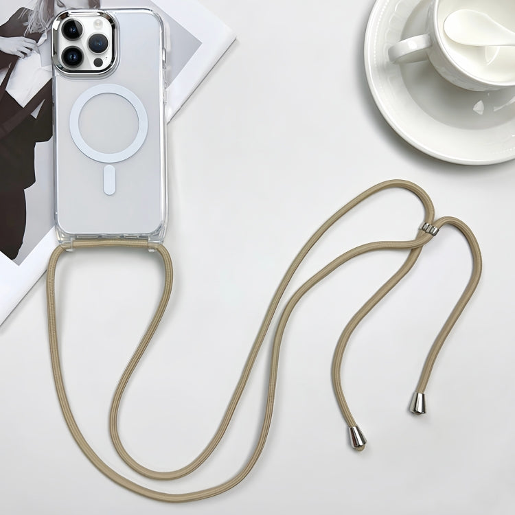 غطاء هاتف مغناطيسي MagSafe من PC + TPU مع حبل معصم، لهواتف iPhone 14 Pro Max، iPhone 13 Pro Max، iPhone 13 Pro، iPhone 13