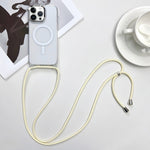 غطاء هاتف مغناطيسي MagSafe من PC + TPU مع حبل معصم، لهواتف iPhone 14 Pro Max، iPhone 13 Pro Max، iPhone 13 Pro، iPhone 13