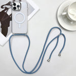 غطاء هاتف مغناطيسي MagSafe من PC + TPU مع حبل معصم، لهواتف iPhone 14 Pro Max، iPhone 13 Pro Max، iPhone 13 Pro، iPhone 13