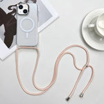 غطاء هاتف مغناطيسي MagSafe من PC + TPU مع حبل معصم، لهواتف iPhone 14 Pro Max، iPhone 13 Pro Max، iPhone 13 Pro، iPhone 13