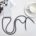 غطاء هاتف مغناطيسي MagSafe من PC + TPU مع حبل معصم، لهواتف iPhone 14 Pro Max، iPhone 13 Pro Max، iPhone 13 Pro، iPhone 13