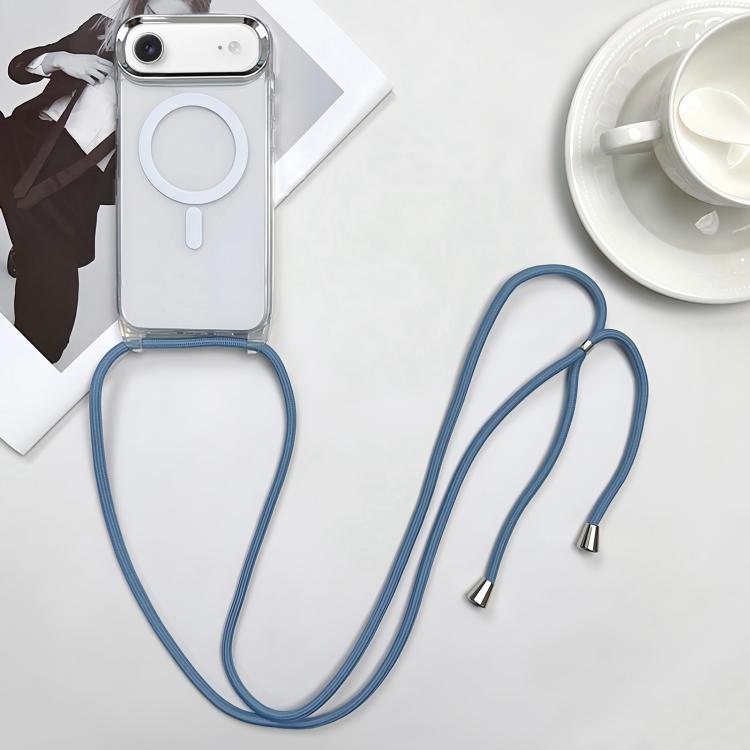 غطاء هاتف مغناطيسي MagSafe من PC + TPU مع حبل معصم، لهواتف iPhone Air، iPhone 16 Pro Max، iPhone 16 Pro، iPhone 16 Plus