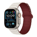 سوار ساعة سيليكون مغناطيسي على شكل I، لساعة Apple Watch SE 2023 مقاس 44 مم، لساعة Apple Watch SE 2023 مقاس 40 مم، لساعة Apple Watch Ultra 2 مقاس 49 مم
