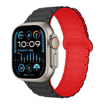 سوار ساعة سيليكون مغناطيسي على شكل I، لساعة Apple Watch SE 2023 مقاس 44 مم، لساعة Apple Watch SE 2023 مقاس 40 مم، لساعة Apple Watch Ultra 2 مقاس 49 مم