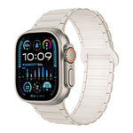 سوار ساعة سيليكون مغناطيسي على شكل I، لسلسلة Apple Watch 9 مقاس 45 مم، لسلسلة Apple Watch 9 مقاس 41 مم، لساعة Apple Watch Ultra مقاس 49 مم