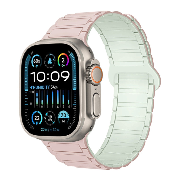 سوار ساعة سيليكون مغناطيسي على شكل I، لسلسلة Apple Watch 9 مقاس 45 مم، لسلسلة Apple Watch 9 مقاس 41 مم، لساعة Apple Watch Ultra مقاس 49 مم