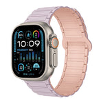 سوار ساعة سيليكون مغناطيسي على شكل I، لسلسلة Apple Watch 9 مقاس 45 مم، لسلسلة Apple Watch 9 مقاس 41 مم، لساعة Apple Watch Ultra مقاس 49 مم