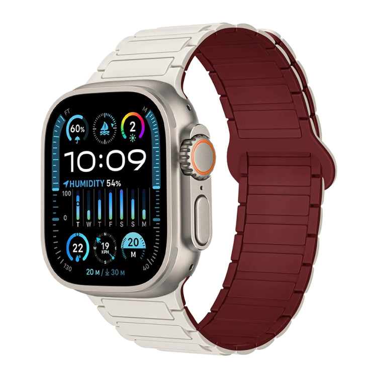سوار ساعة سيليكون مغناطيسي على شكل I، لسلسلة Apple Watch 9 مقاس 45 مم، لسلسلة Apple Watch 9 مقاس 41 مم، لساعة Apple Watch Ultra مقاس 49 مم