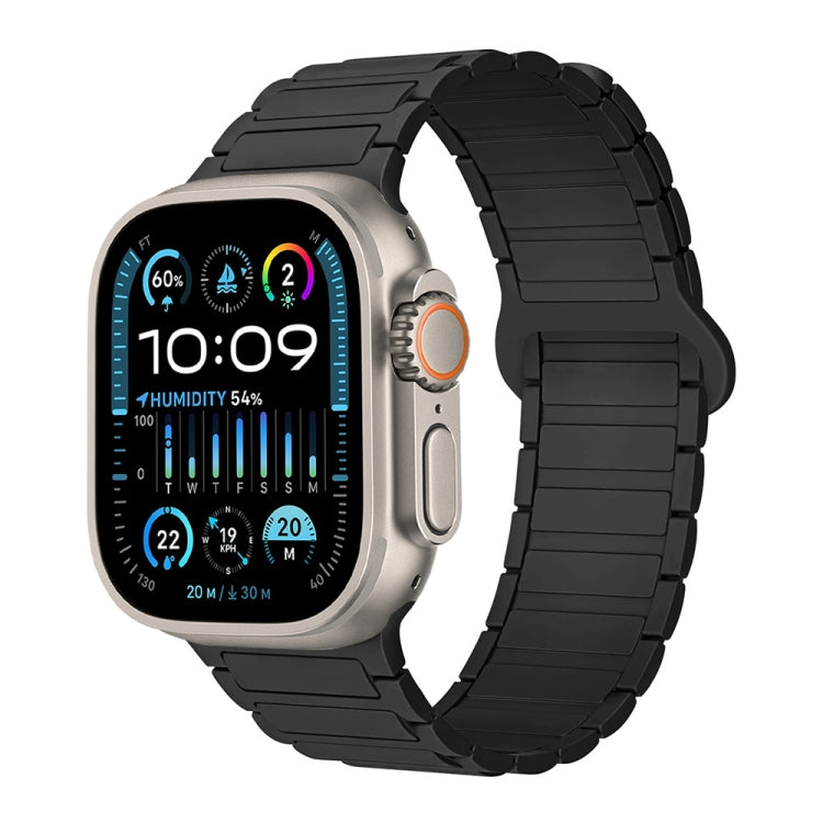 سوار ساعة سيليكون مغناطيسي على شكل I، لسلسلة Apple Watch 9 مقاس 45 مم، لسلسلة Apple Watch 9 مقاس 41 مم، لساعة Apple Watch Ultra مقاس 49 مم