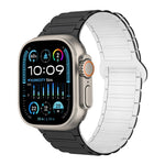 سوار ساعة سيليكون مغناطيسي على شكل I، لسلسلة Apple Watch 9 مقاس 45 مم، لسلسلة Apple Watch 9 مقاس 41 مم، لساعة Apple Watch Ultra مقاس 49 مم