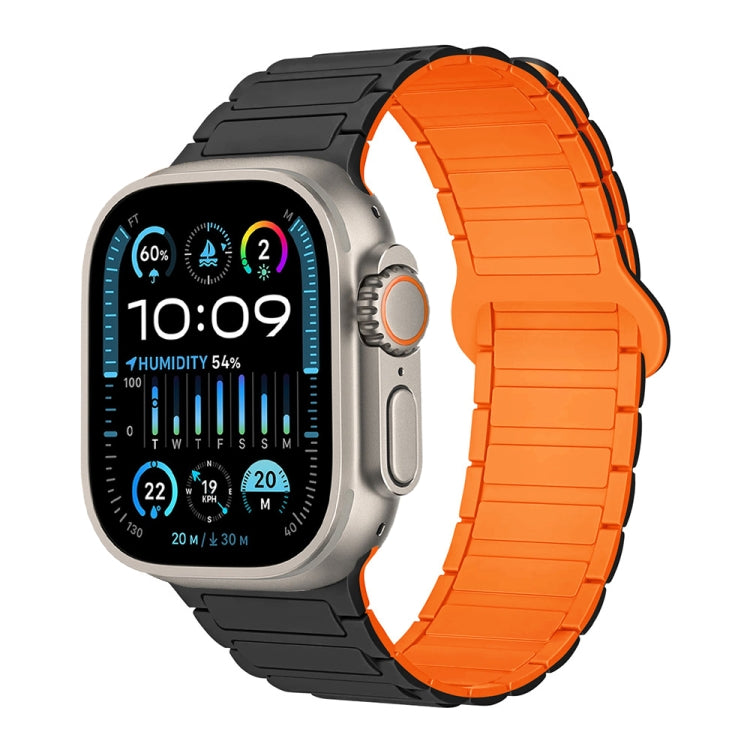سوار ساعة سيليكون مغناطيسي على شكل I، لسلسلة Apple Watch 9 مقاس 45 مم، لسلسلة Apple Watch 9 مقاس 41 مم، لساعة Apple Watch Ultra مقاس 49 مم