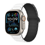 سوار ساعة سيليكون مغناطيسي على شكل I، لسلسلة Apple Watch 9 مقاس 45 مم، لسلسلة Apple Watch 9 مقاس 41 مم، لساعة Apple Watch Ultra مقاس 49 مم