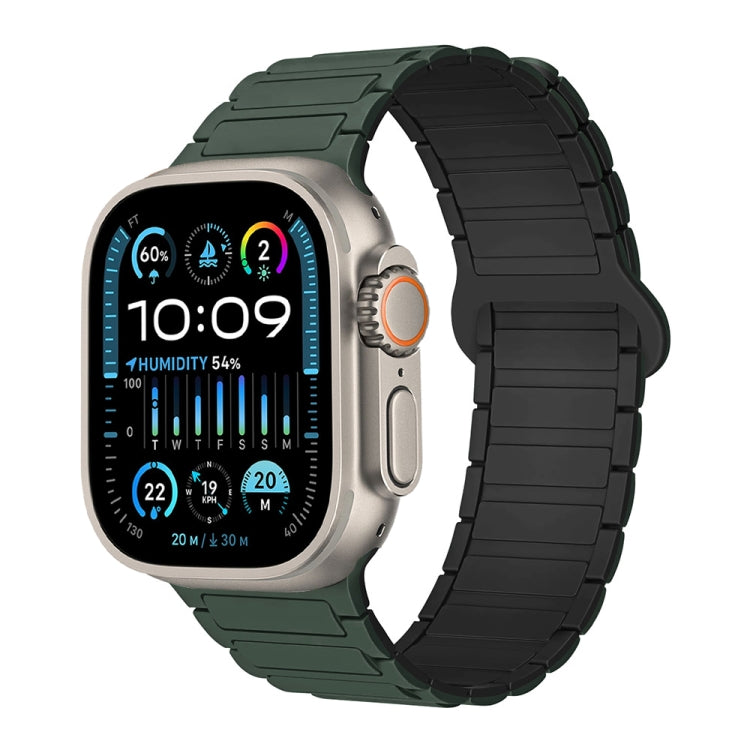 سوار ساعة سيليكون مغناطيسي على شكل I، لسلسلة Apple Watch 9 مقاس 45 مم، لسلسلة Apple Watch 9 مقاس 41 مم، لساعة Apple Watch Ultra مقاس 49 مم